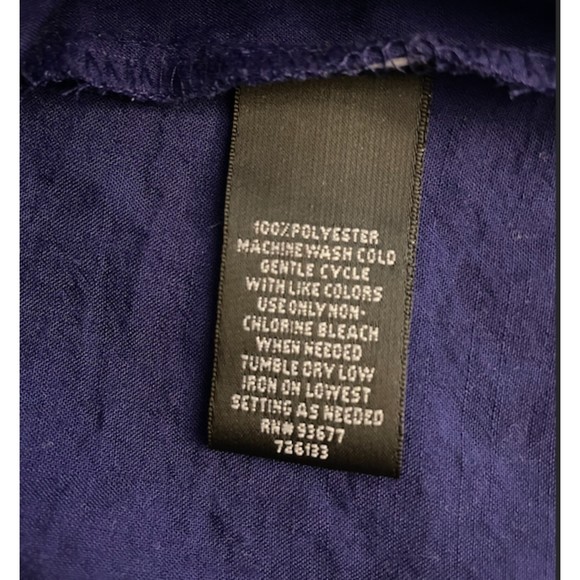 Nicole by Nicole Miller Tie Back Long Sleeve Tunic Button Shirt - Sz XL - Picture 7 of 7